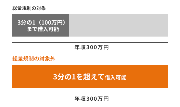 総量規制の対象について解説する画像